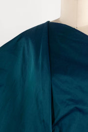 Teal Dusk Silk Dupioni Woven