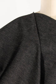 Thunder Gray Italian Cotton Denim Woven