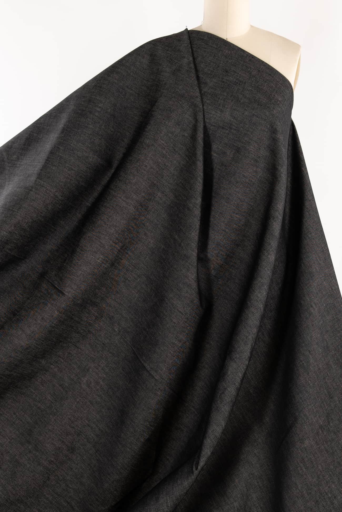 Thunder Gray Italian Cotton Denim Woven