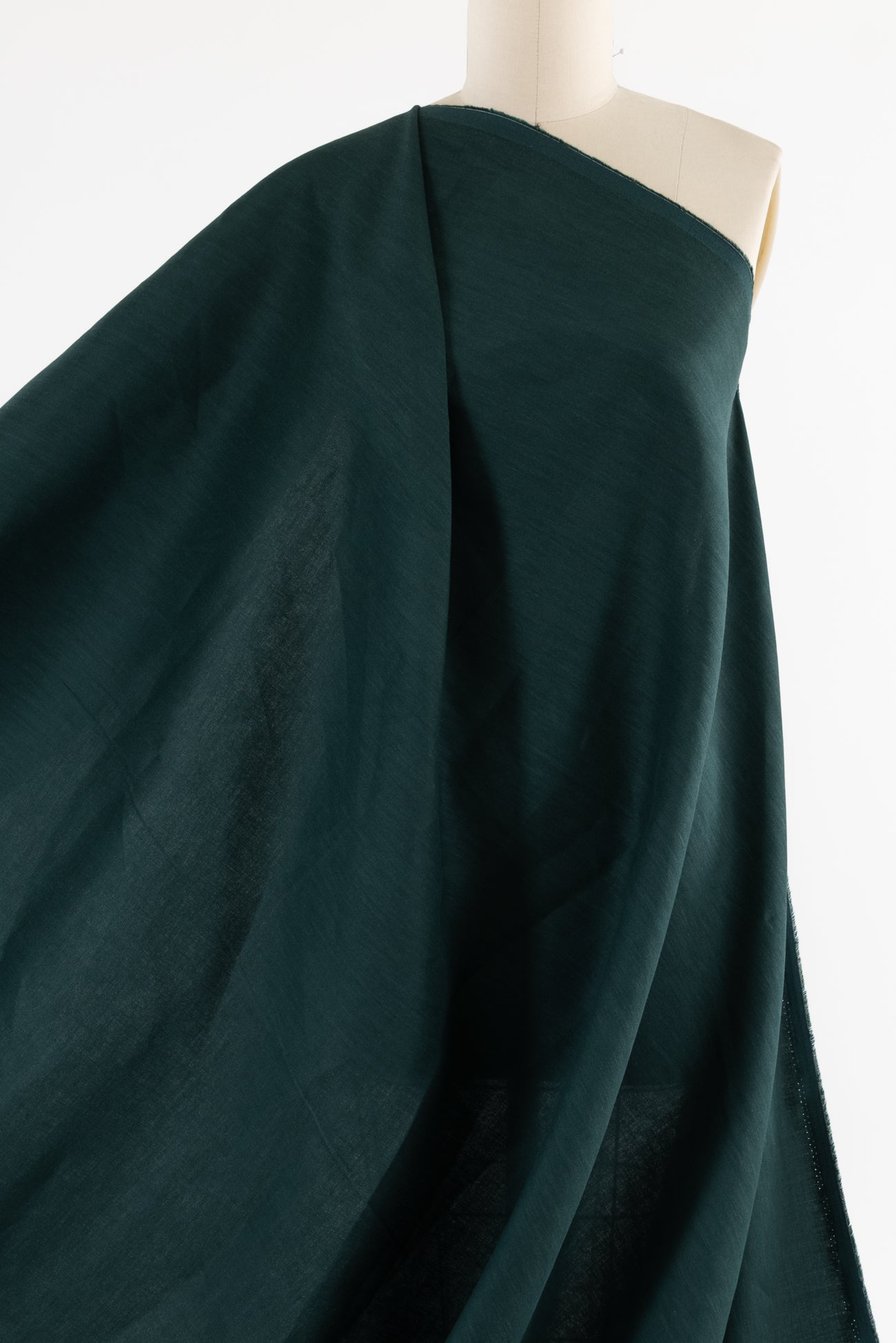 Tia Teal Euro Stretch Linen Woven