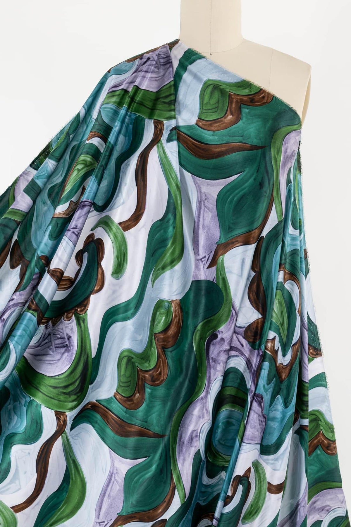 Tidepool Italian Silk Charmeuse Woven - Marcy Tilton Fabrics