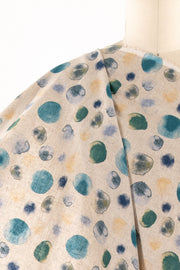 Tourmaline Dots Japanese Linen/Cotton Woven