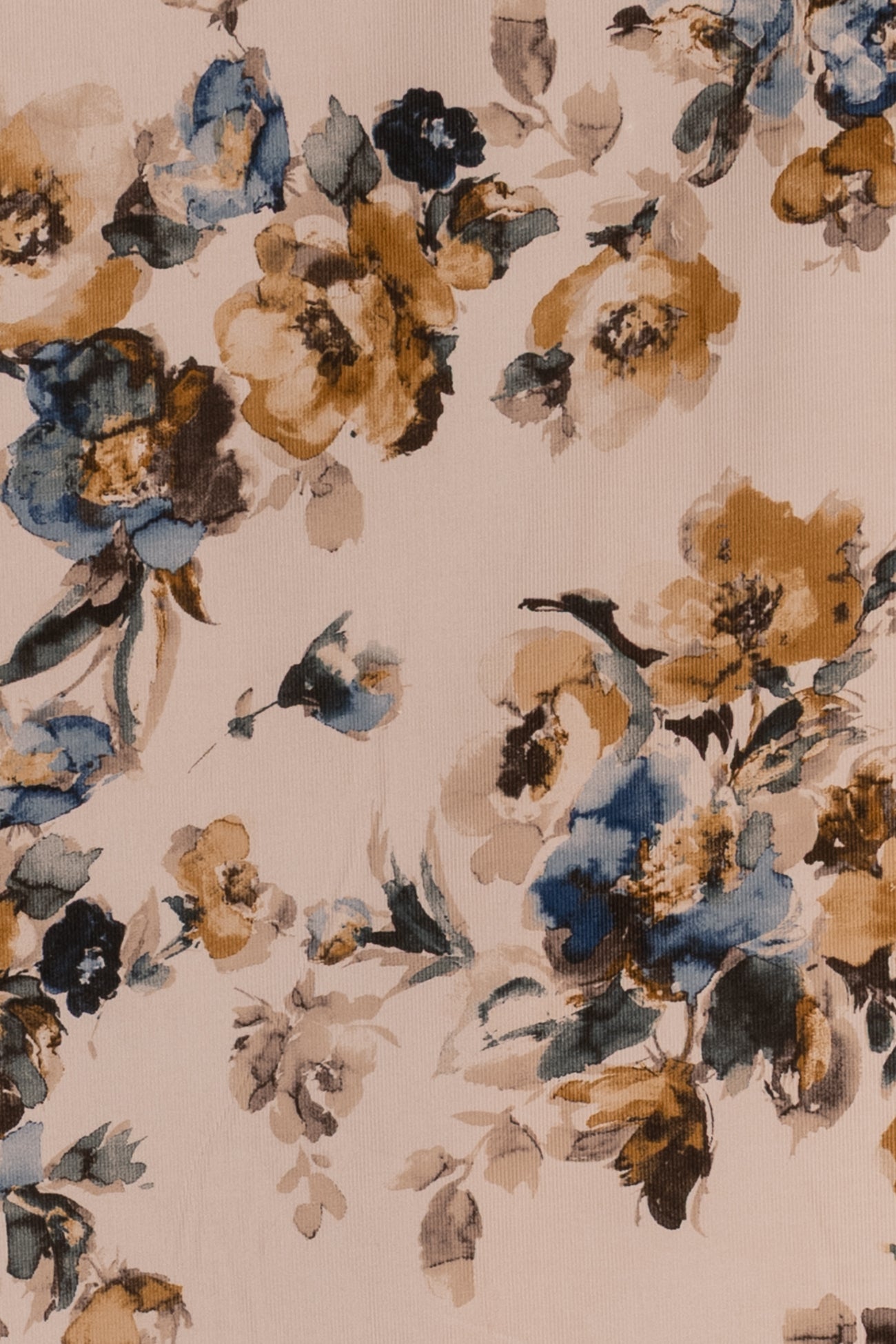 Tranquil Garden Japanese Micro Wale Cotton Corduroy