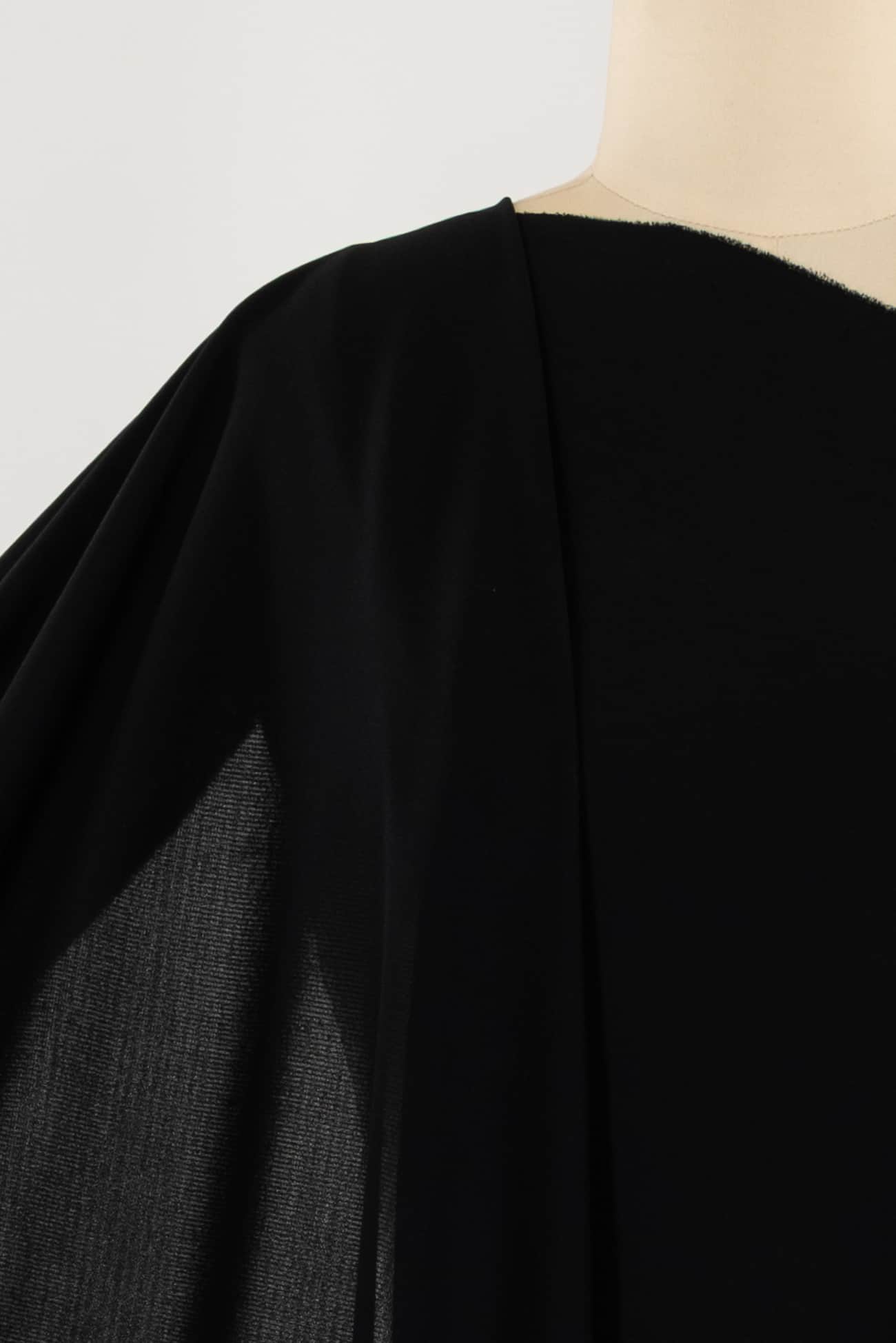 Tribeca Black Rayon Matte Jersey USA Knit