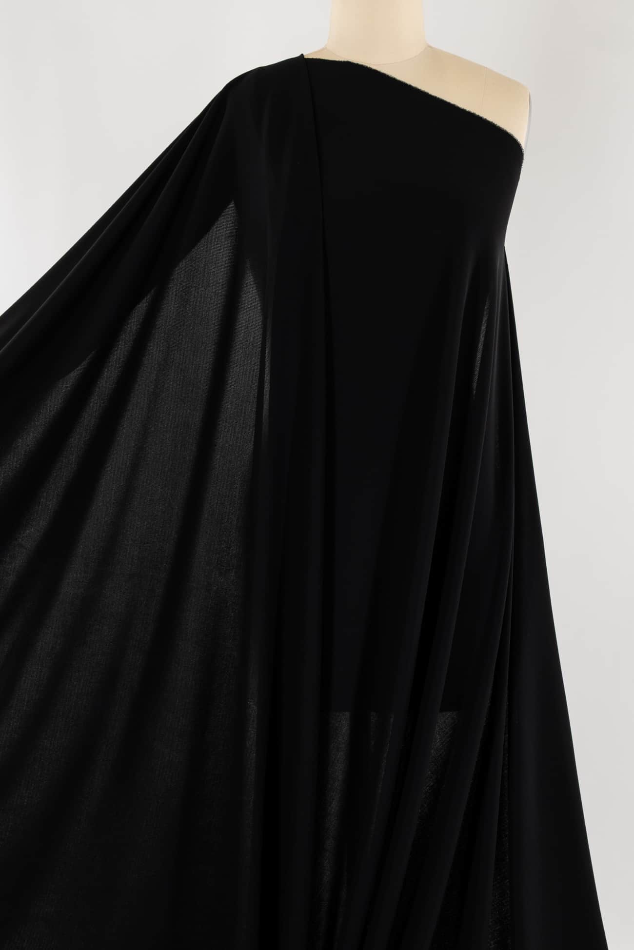 Tribeca Black Rayon Matte Jersey USA Knit