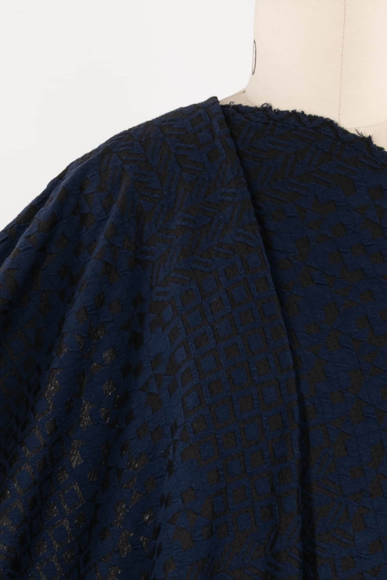 Turbulant Indigo Jacquard Knit