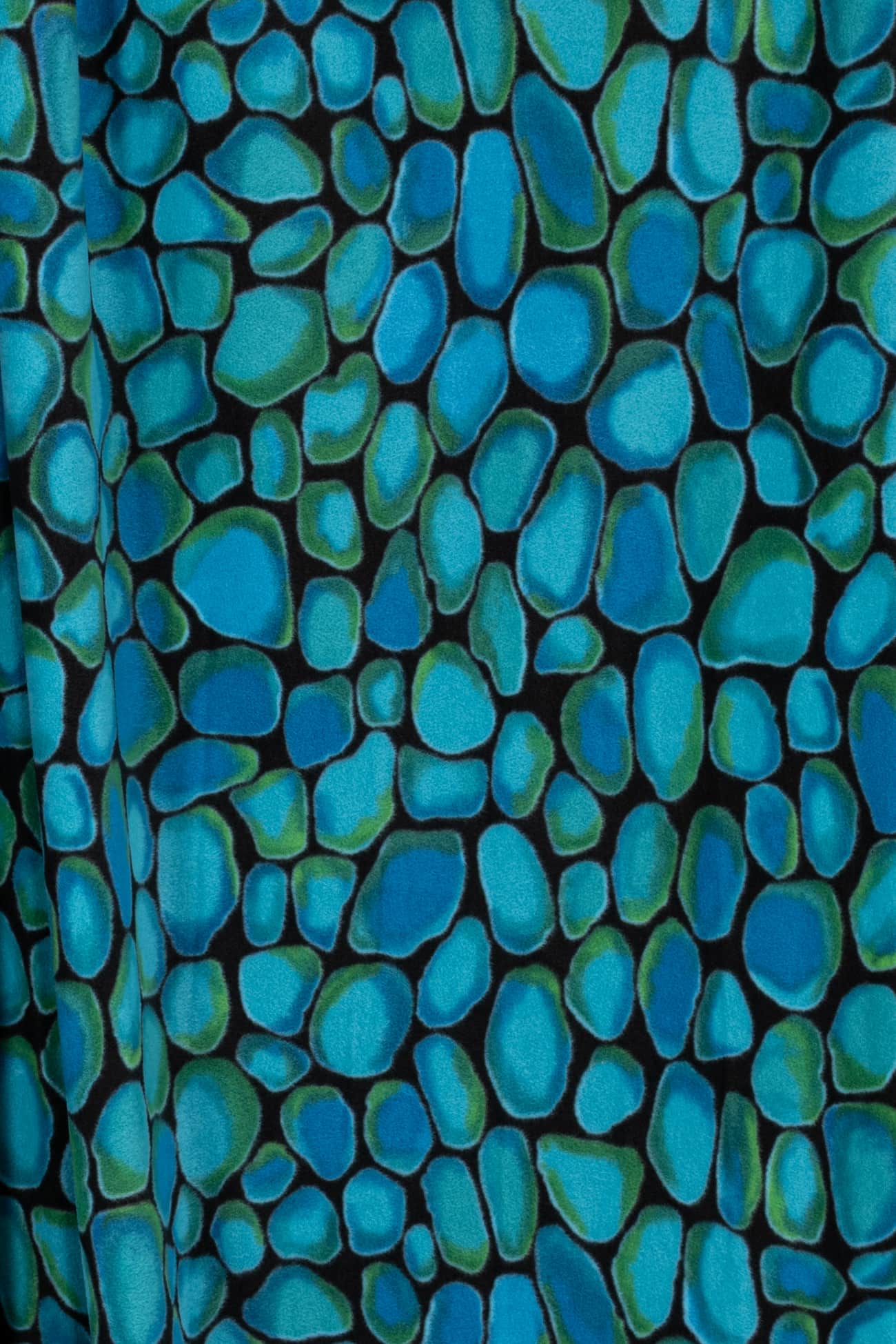 Turquoise Touchstones Fleece Knit