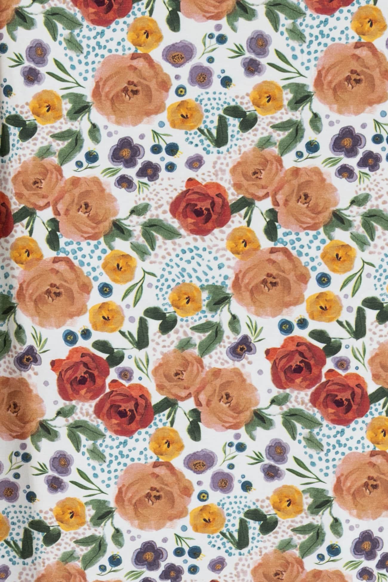 Tussie Mussie Bouquet Cotton USA Knit