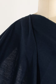 Twilight Navy Euro Linen Woven