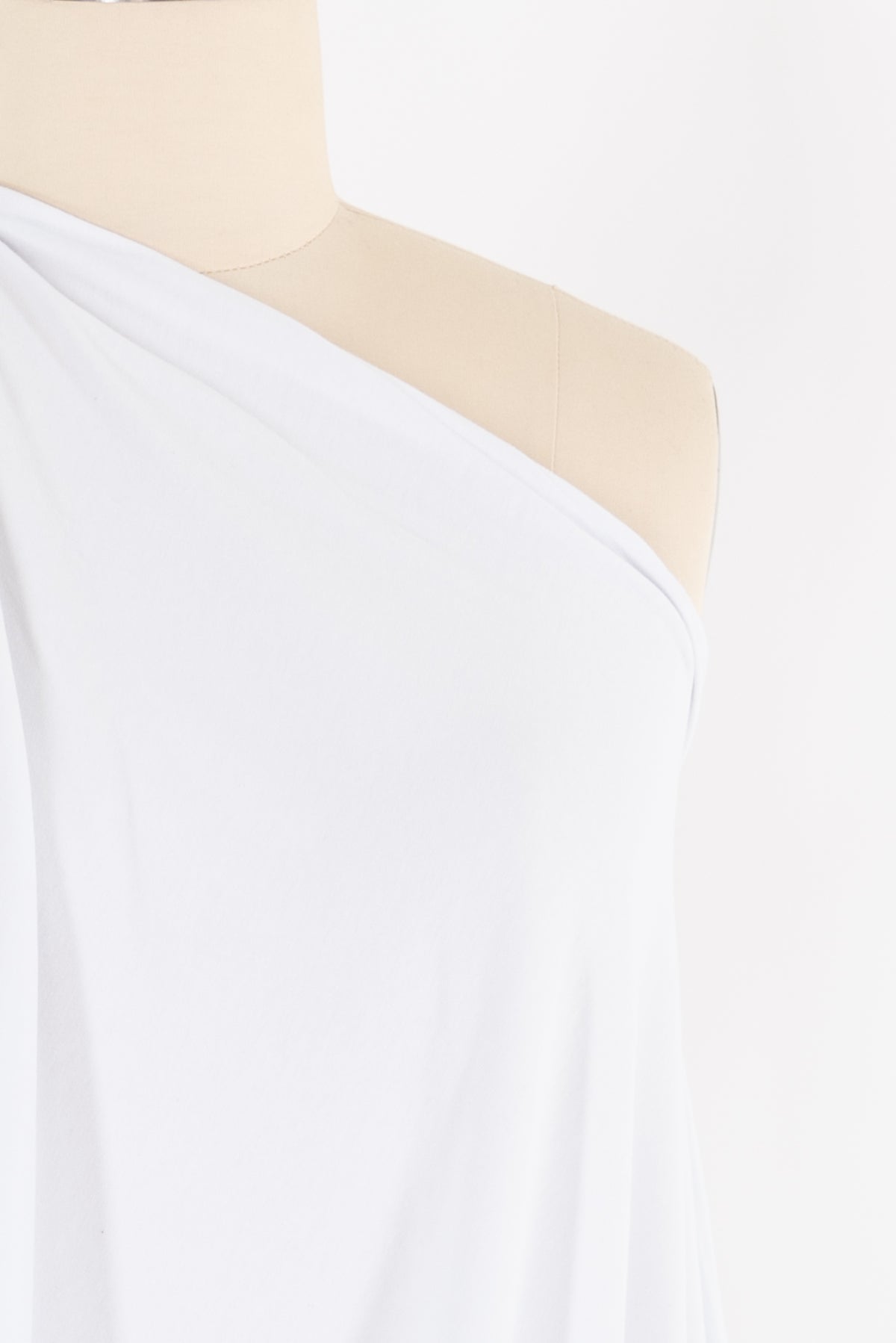 Ultra White Cotton/Spandex Knit - ENDCUT