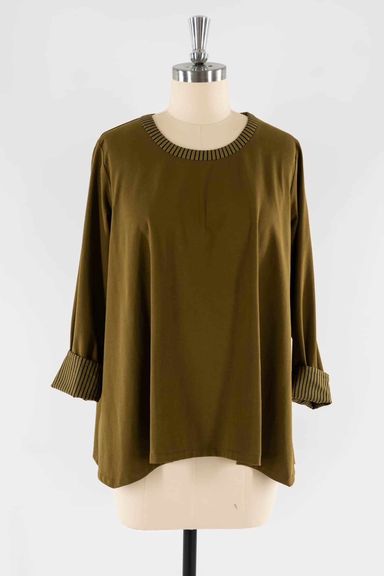 Bronze Green Dutch Cotton Knit