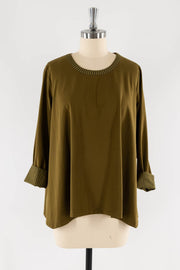 Bronze Green Dutch Cotton Knit