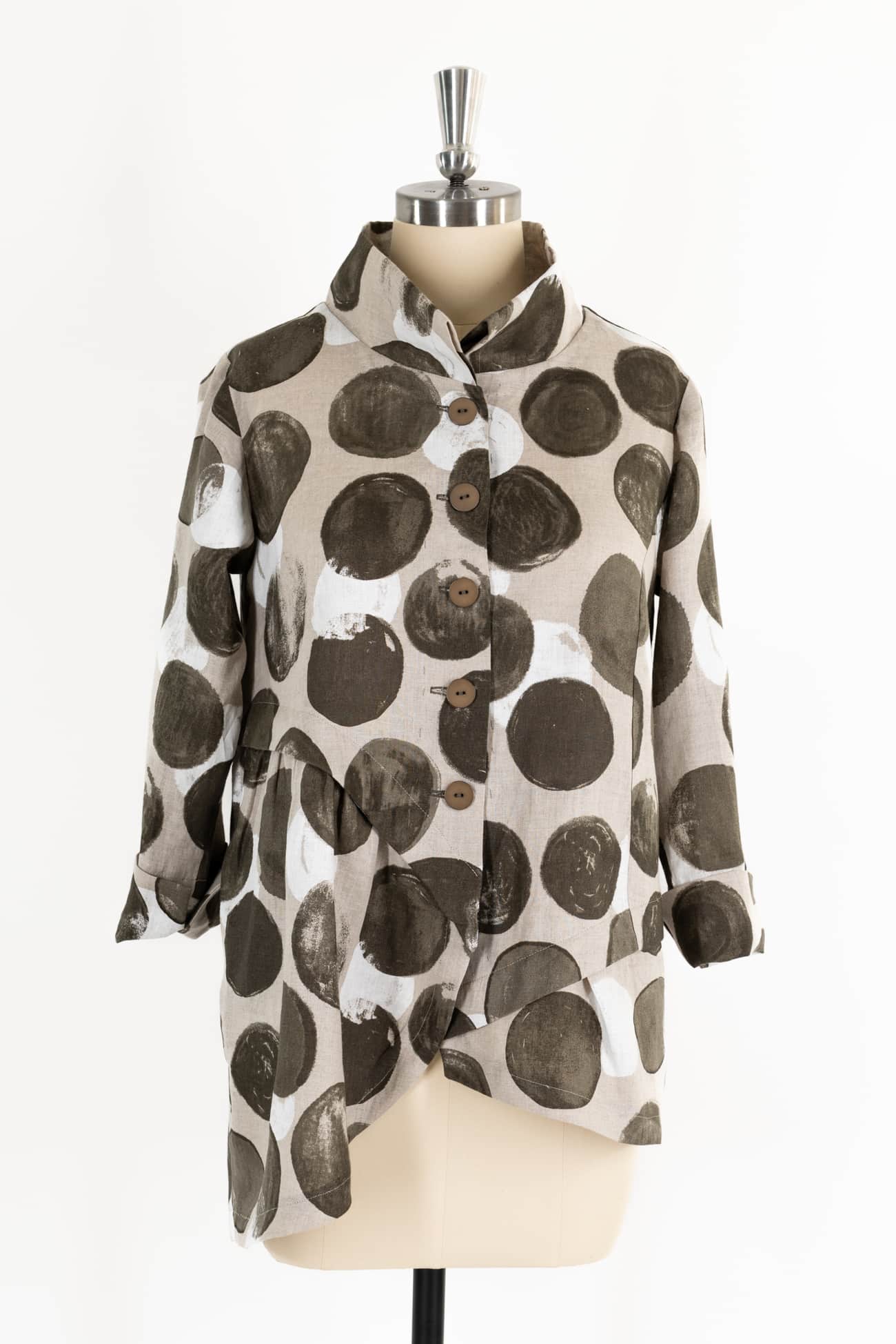 Eclipse Dots Japanese Linen Woven - ENDCUT