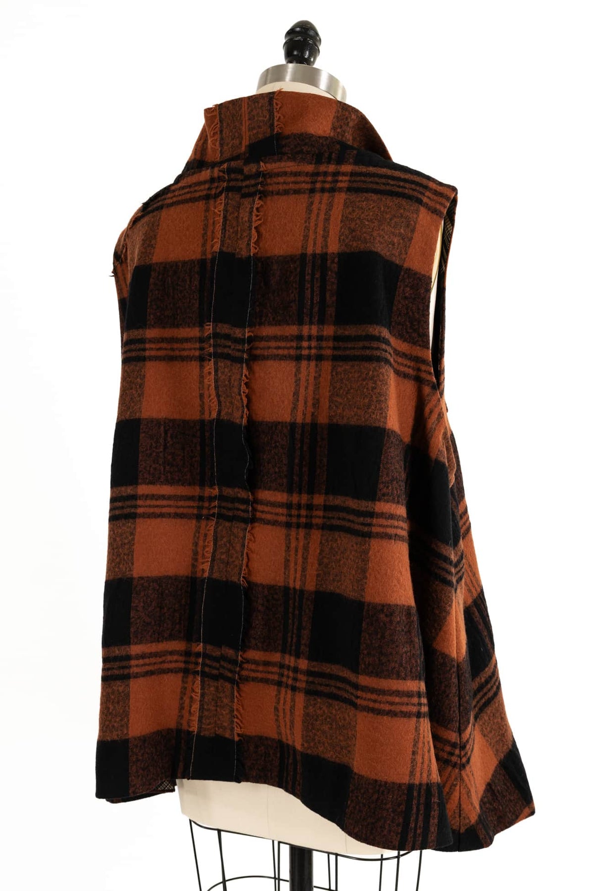Candied Yam Plaid Vest