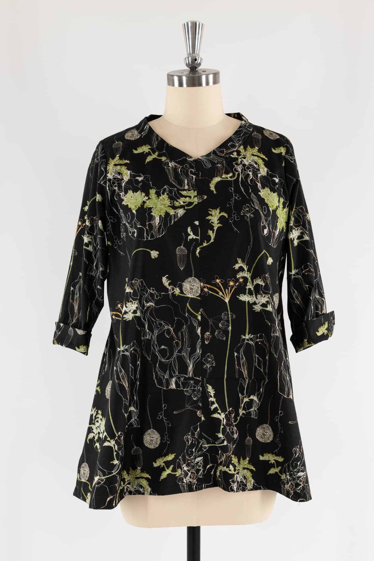 Geranium Kiss Japanese Cotton Tunic