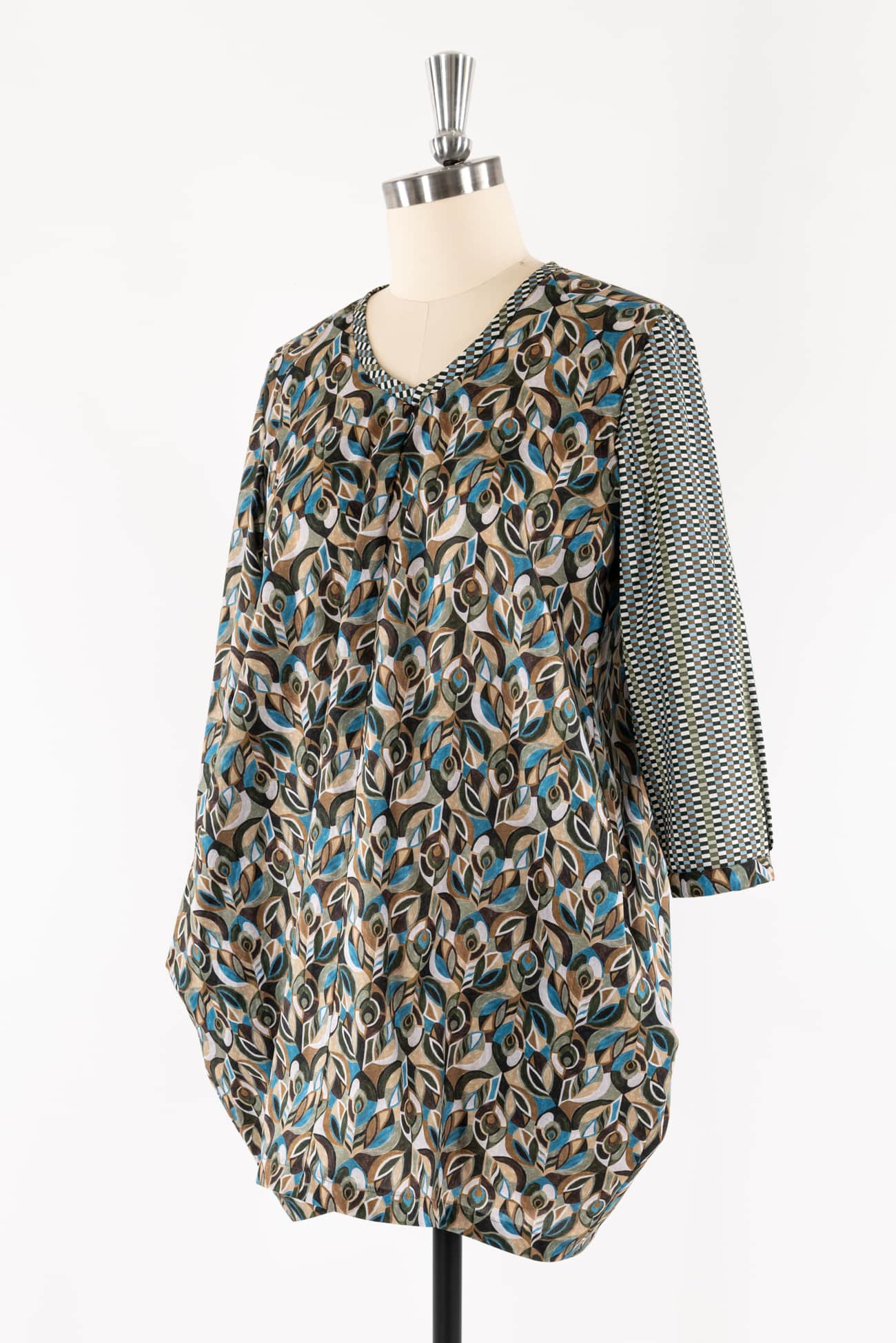 Blue/Green Liberty Cotton Tunic