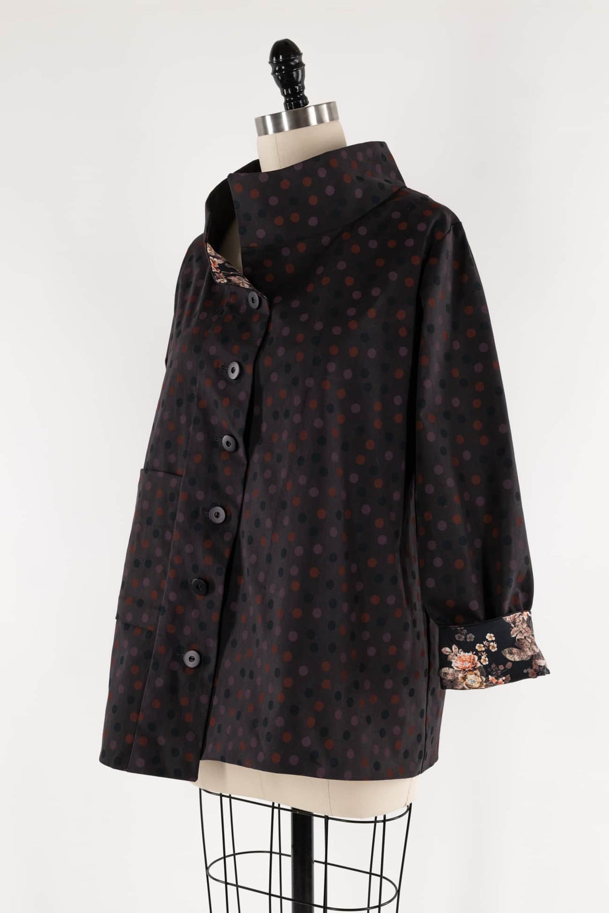 Midnight Dots Cotton Jacket