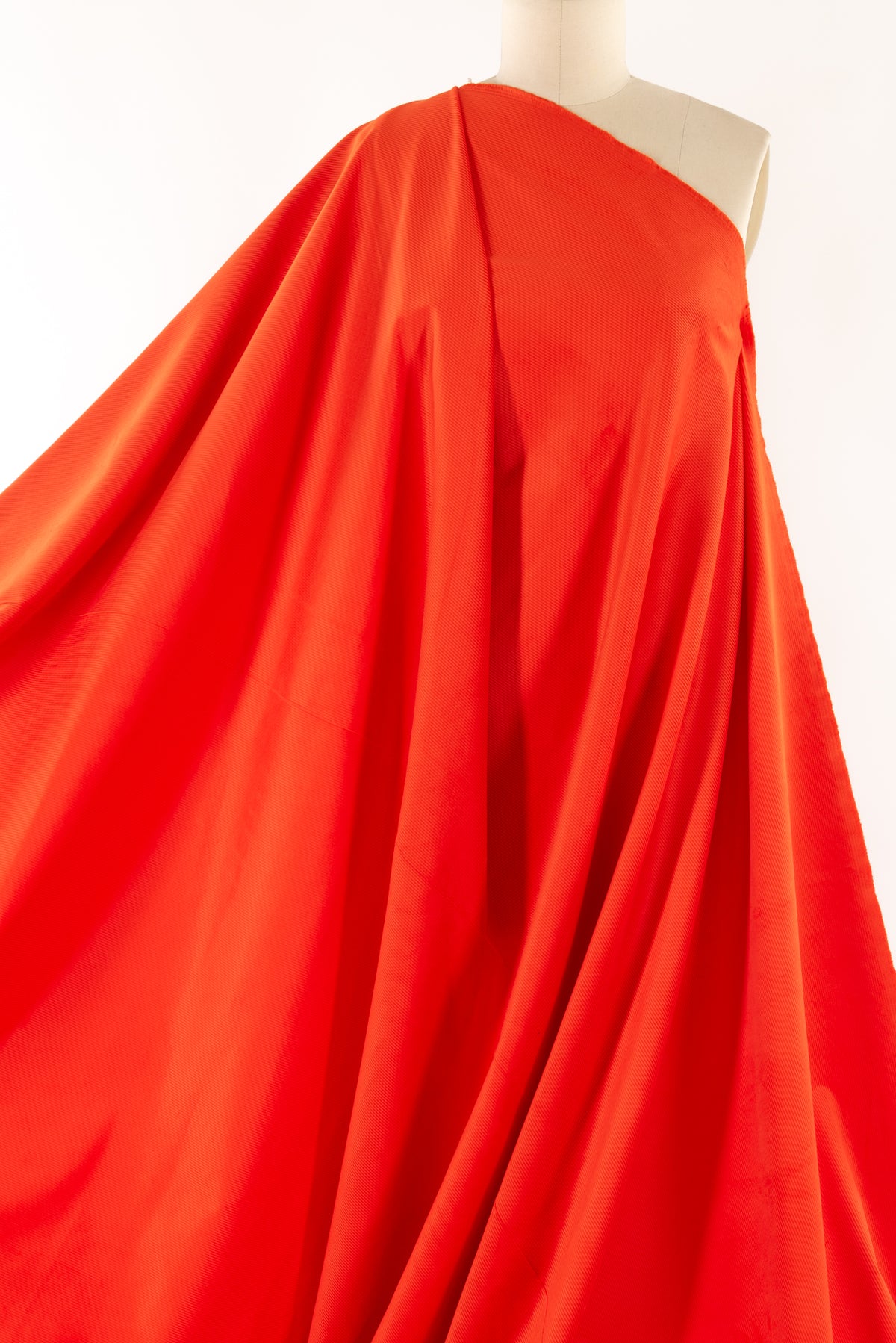 Valencia Orange Stretch Cotton Corduroy Woven