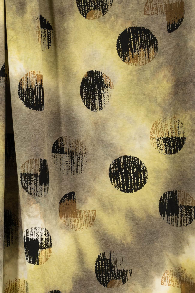 Verde Dots Rayon Knit - Marcy Tilton Fabrics