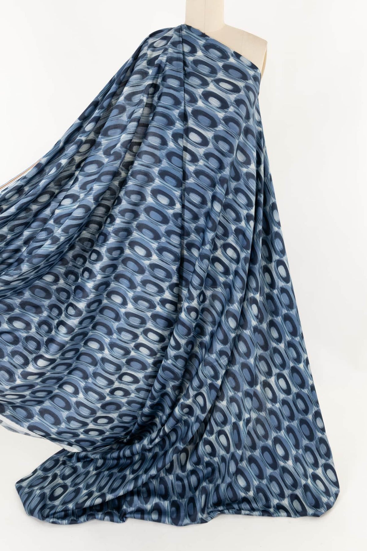 Vida Blue Cotton Woven - Marcy Tilton Fabrics