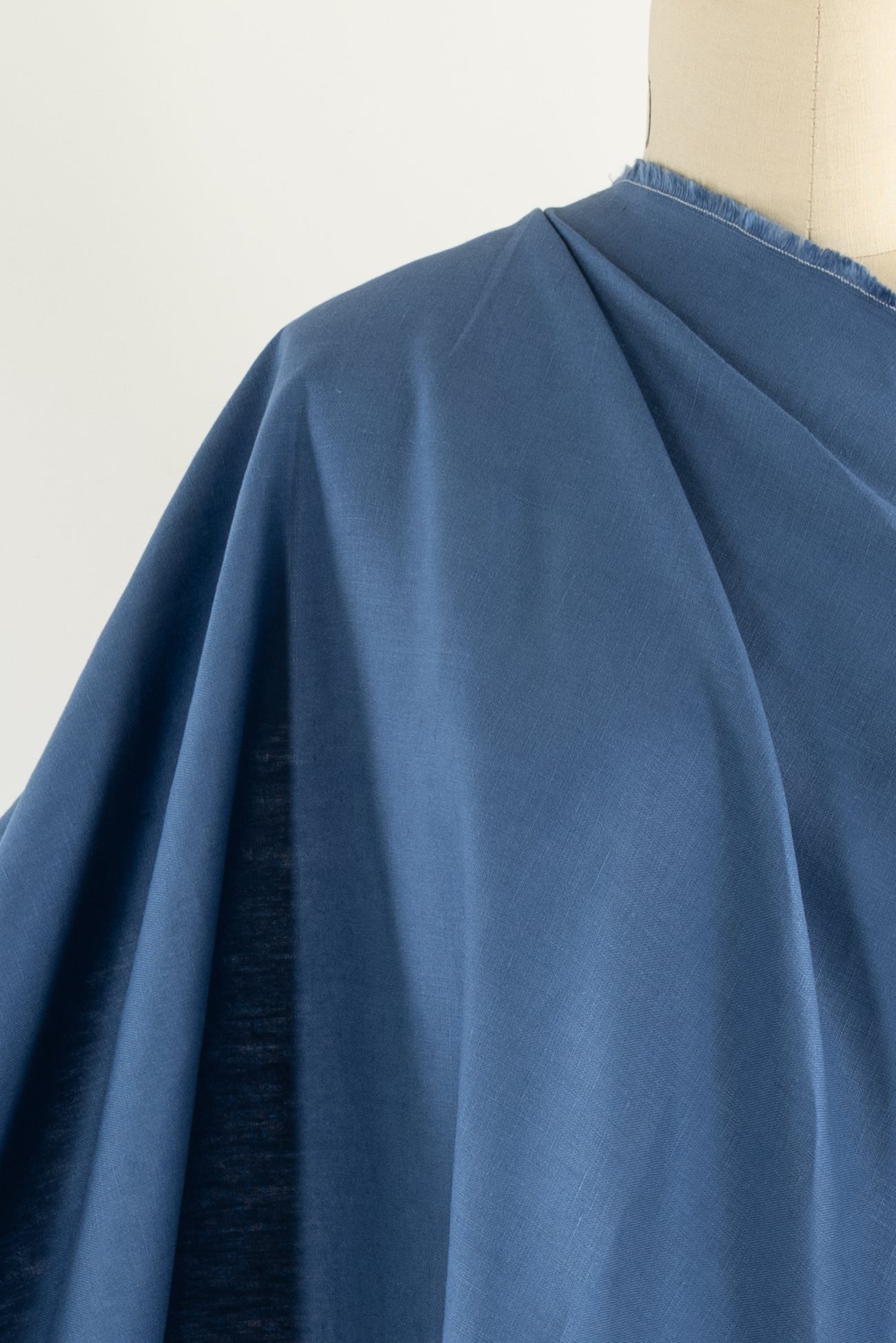 Vinca Blue Euro Linen Woven