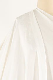 White Vining Jacquard Cotton Woven
