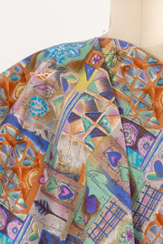 Violet Mosaica Japanese Stretch Cotton Woven