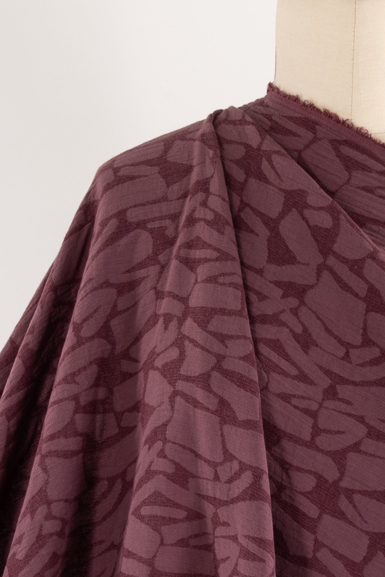 Violet Rose Flagstones Jacquard Woven