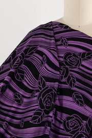 Violet Swirl Rayon Knit