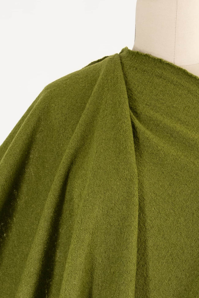 Vivid Green Felted Wool Blend Knit - Marcy Tilton Fabrics