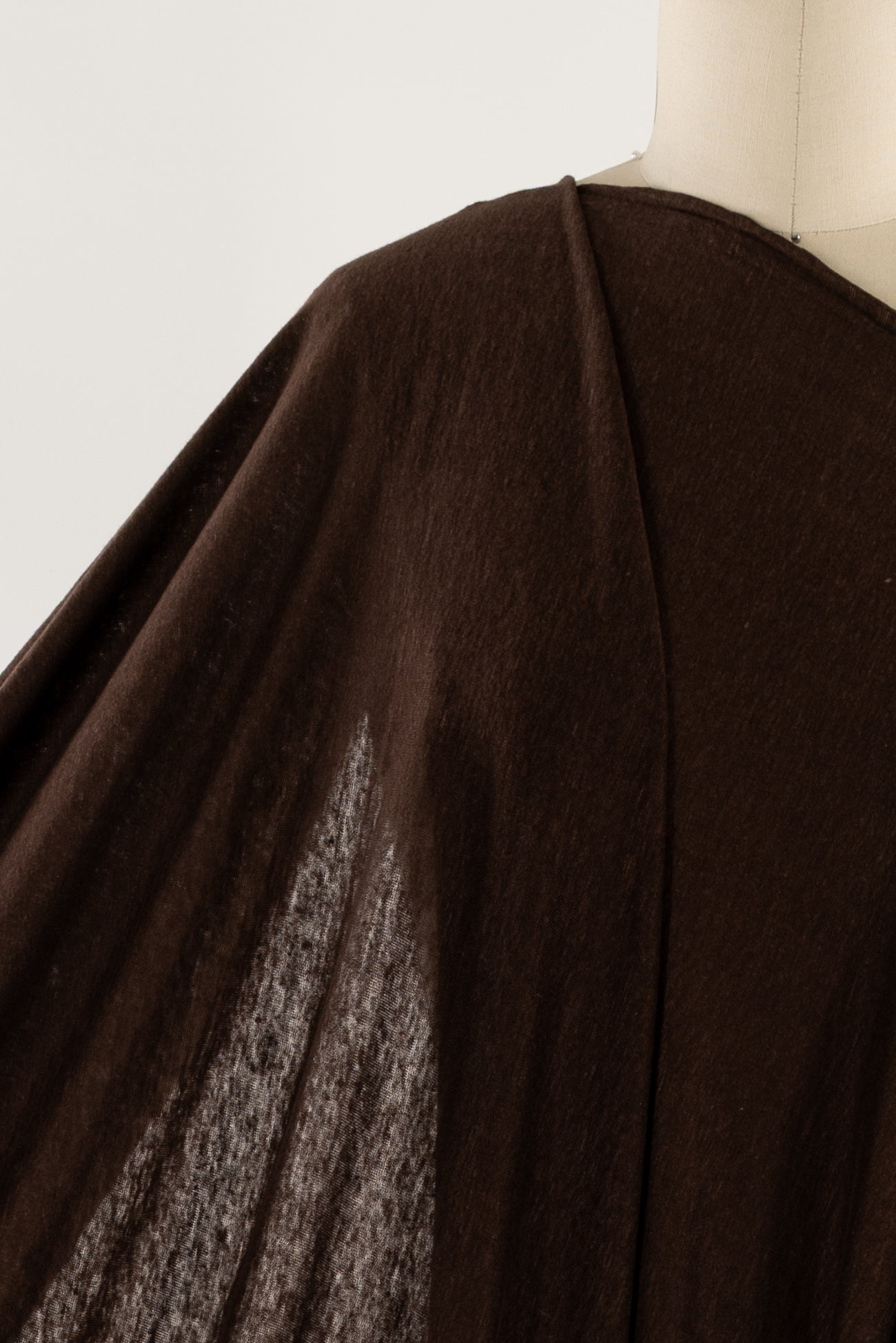 Walnut Brown Linen Knit