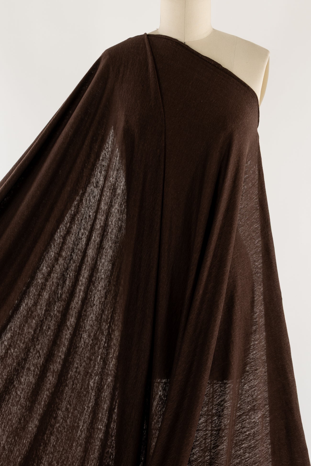 Walnut Brown Linen Knit