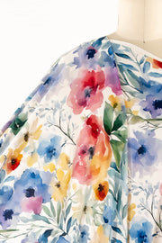Watercolor Bouquet Rayon Knit