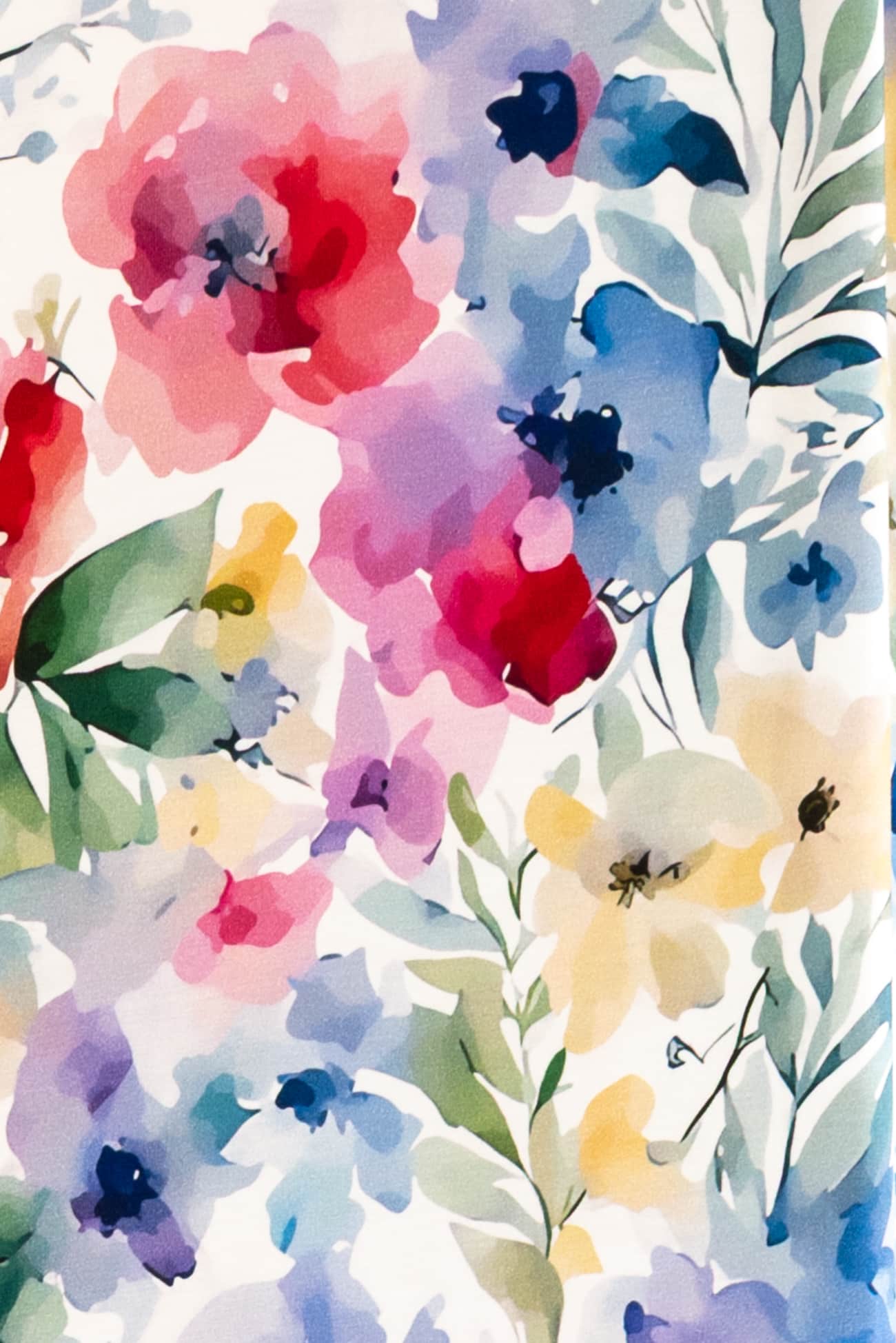Watercolor Bouquet Rayon Knit