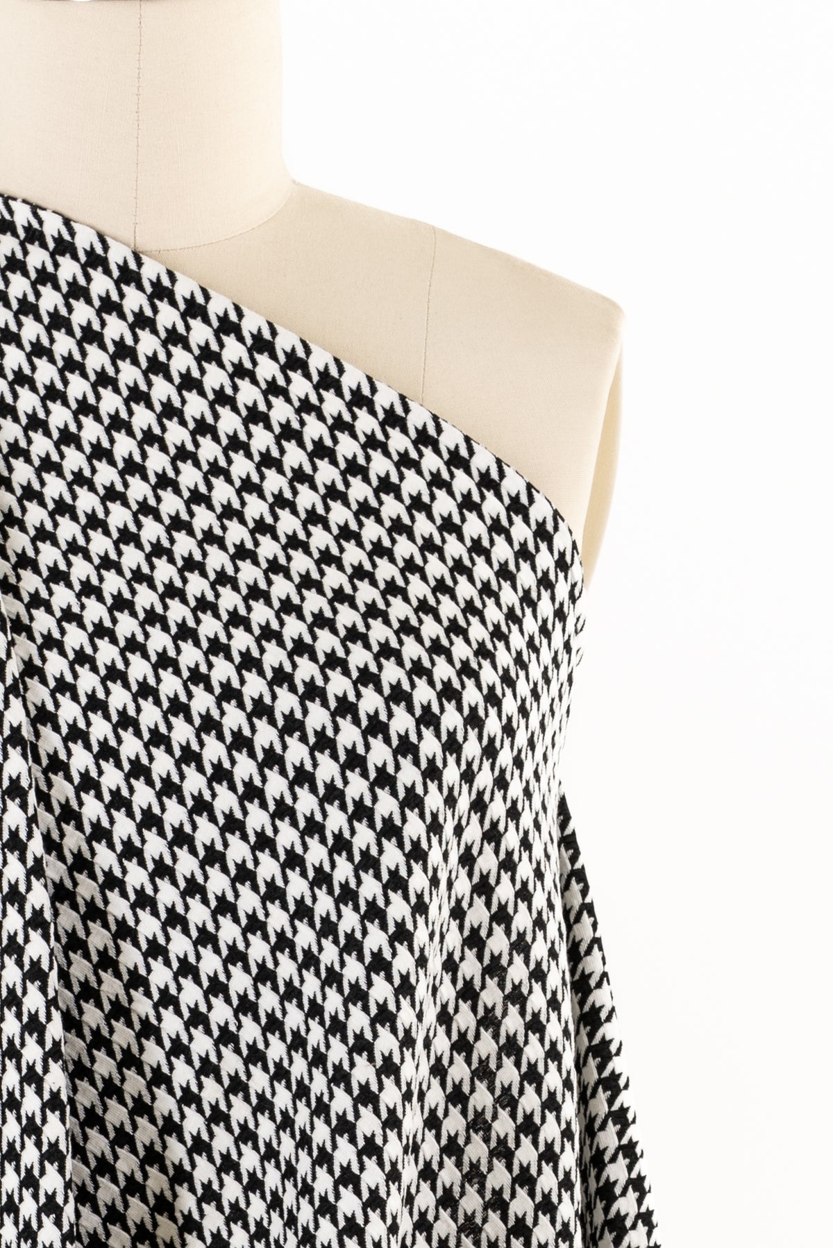 Watson Houndstooth Cotton/Rayon Jacquard Knit