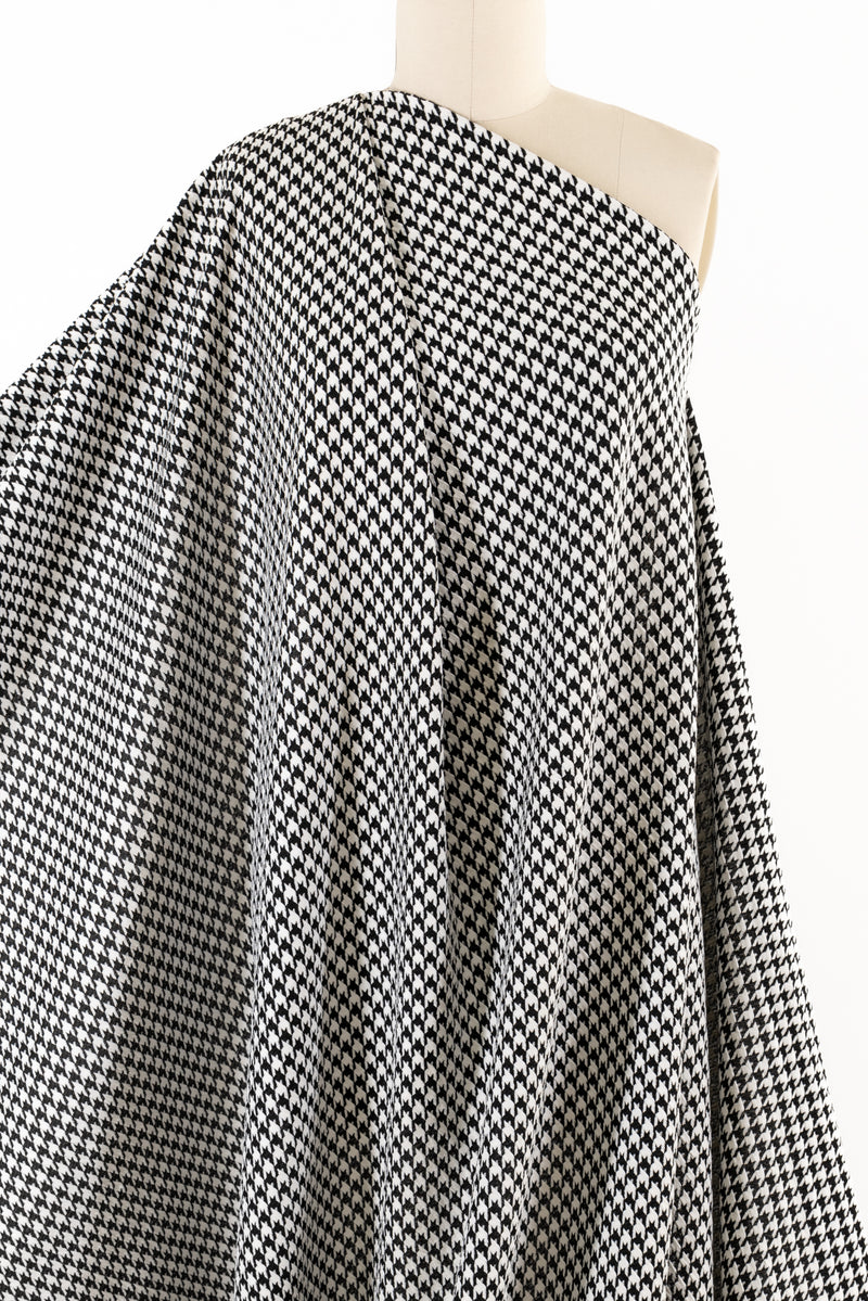 Watson Houndstooth Cotton/Rayon Knit