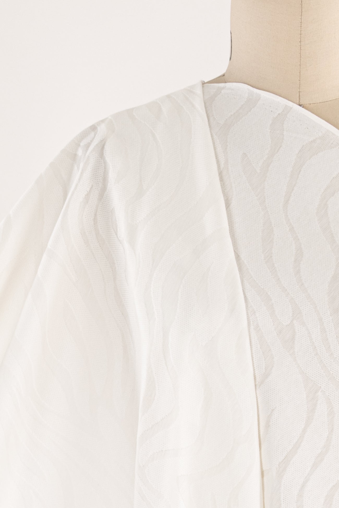 White Drift Jacquard Knit