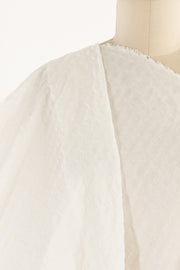 White Lightening Linen Blend Seersucker Woven