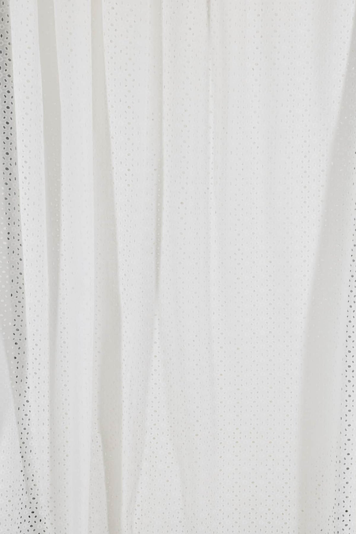 White Ovals Cotton Eyelet Woven