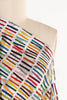 White Rainbow Sticks Cotton Woven - Marcy Tilton Fabrics