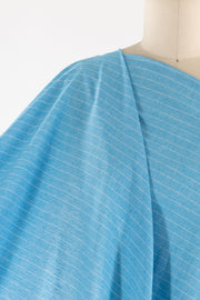 Wild Blueberry Stripes Linen Woven