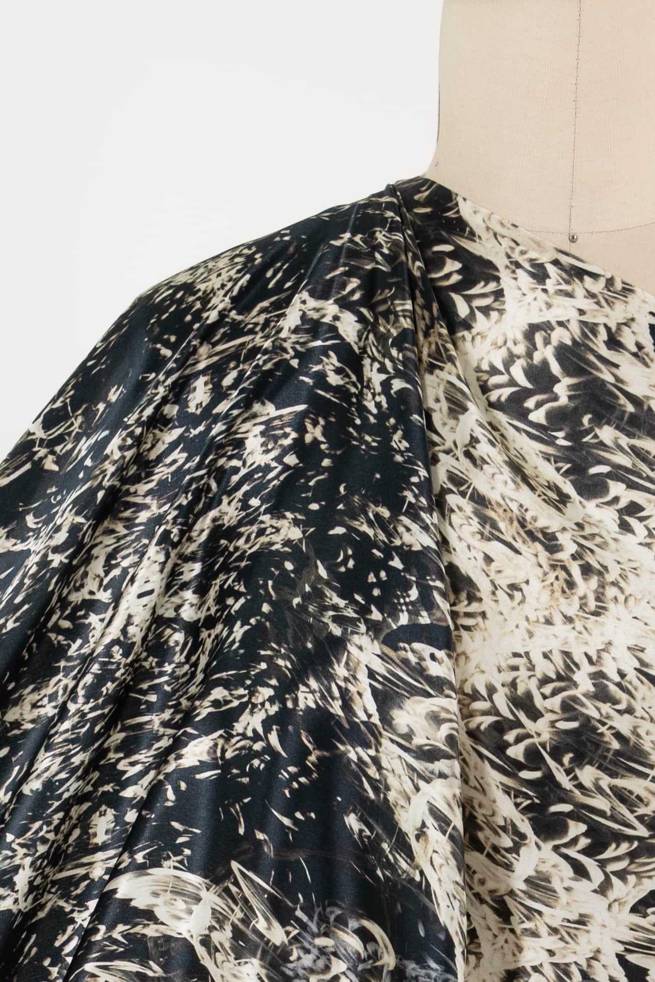 Wild Iris Italian Silk Charmeuse Woven - Marcy Tilton Fabrics