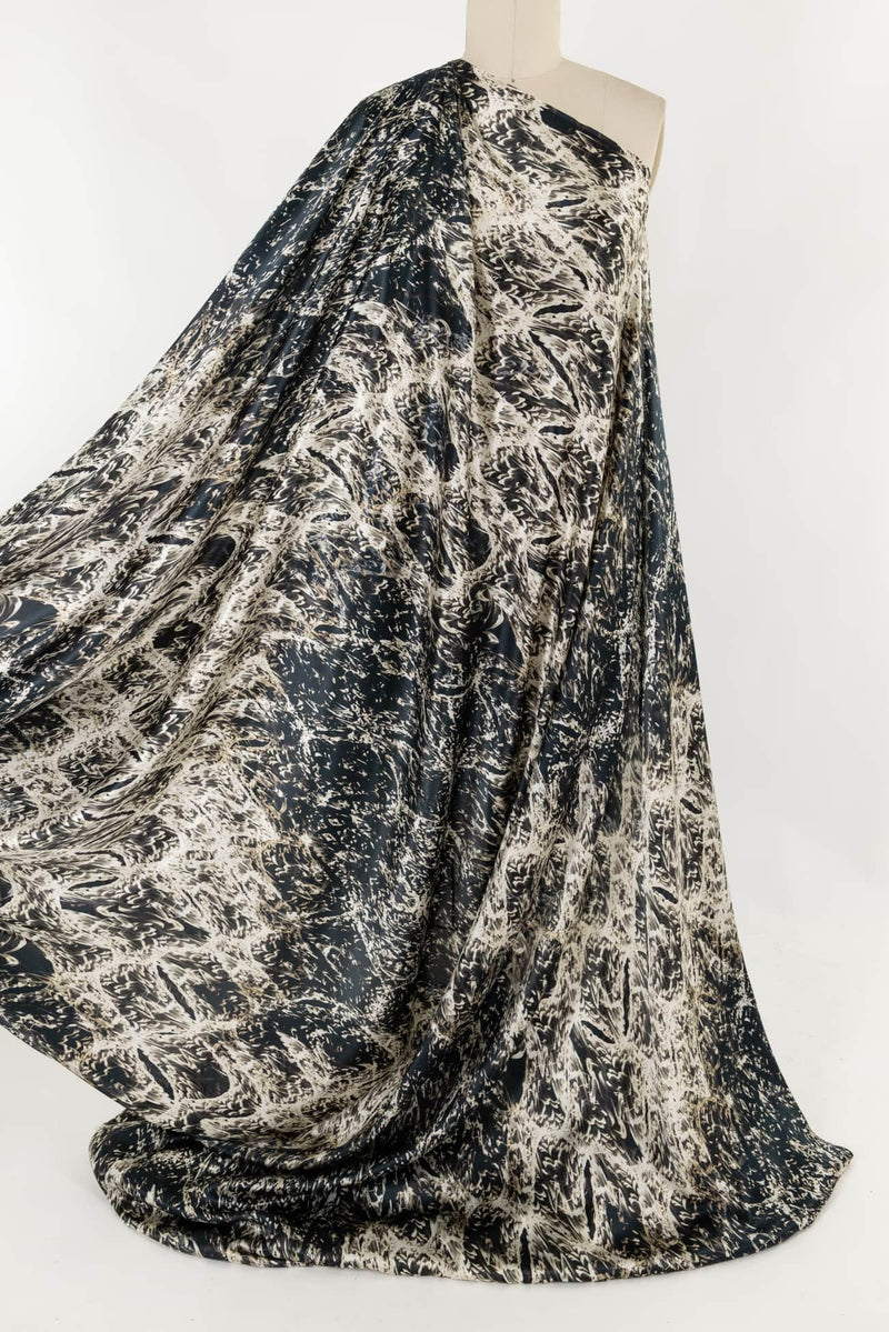 Wild Iris Italian Silk Charmeuse Woven - Marcy Tilton Fabrics