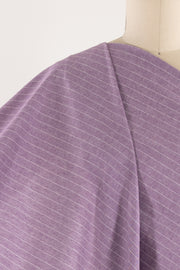 Wild Lilac Stripes Linen Woven