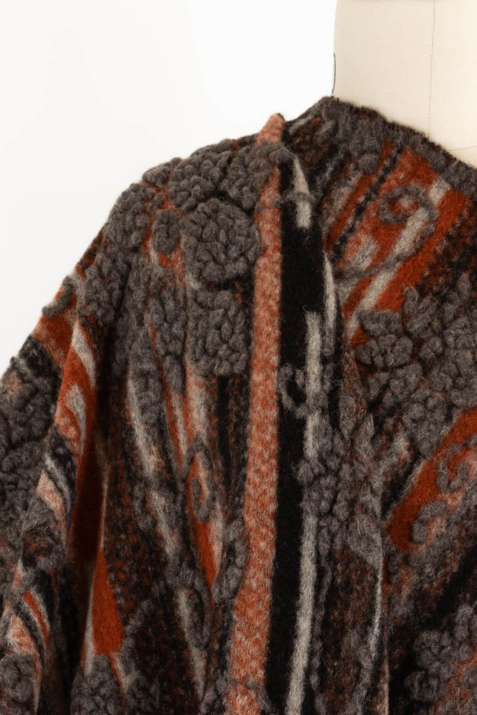 Wood Rose Italian Wool Sweater Knit - Marcy Tilton Fabrics