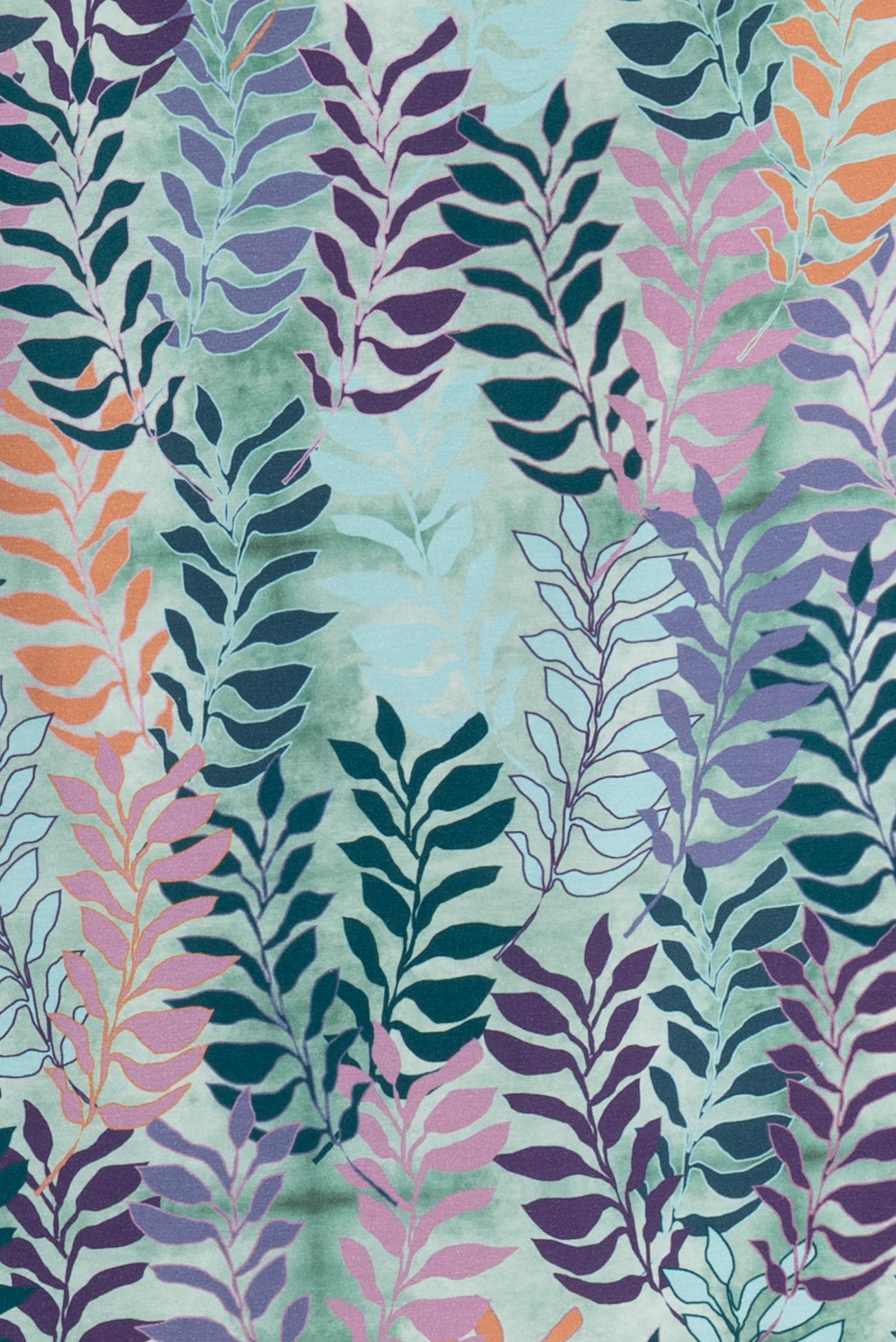 Azure Fronds Danish Cotton Knit