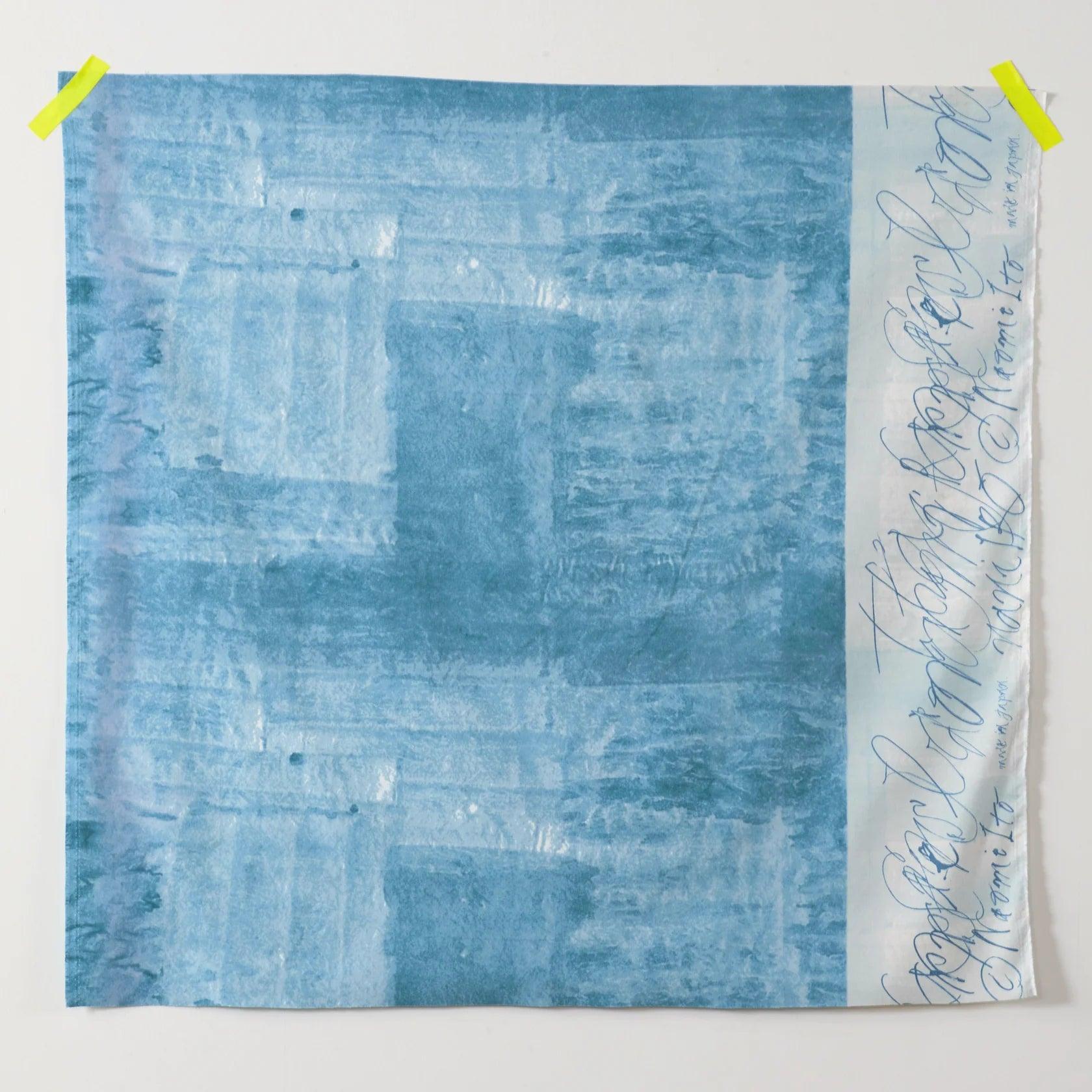 Blue Wabi Sabi Japanese Brushed Linen/Cotton Woven - Marcy Tilton Fabrics