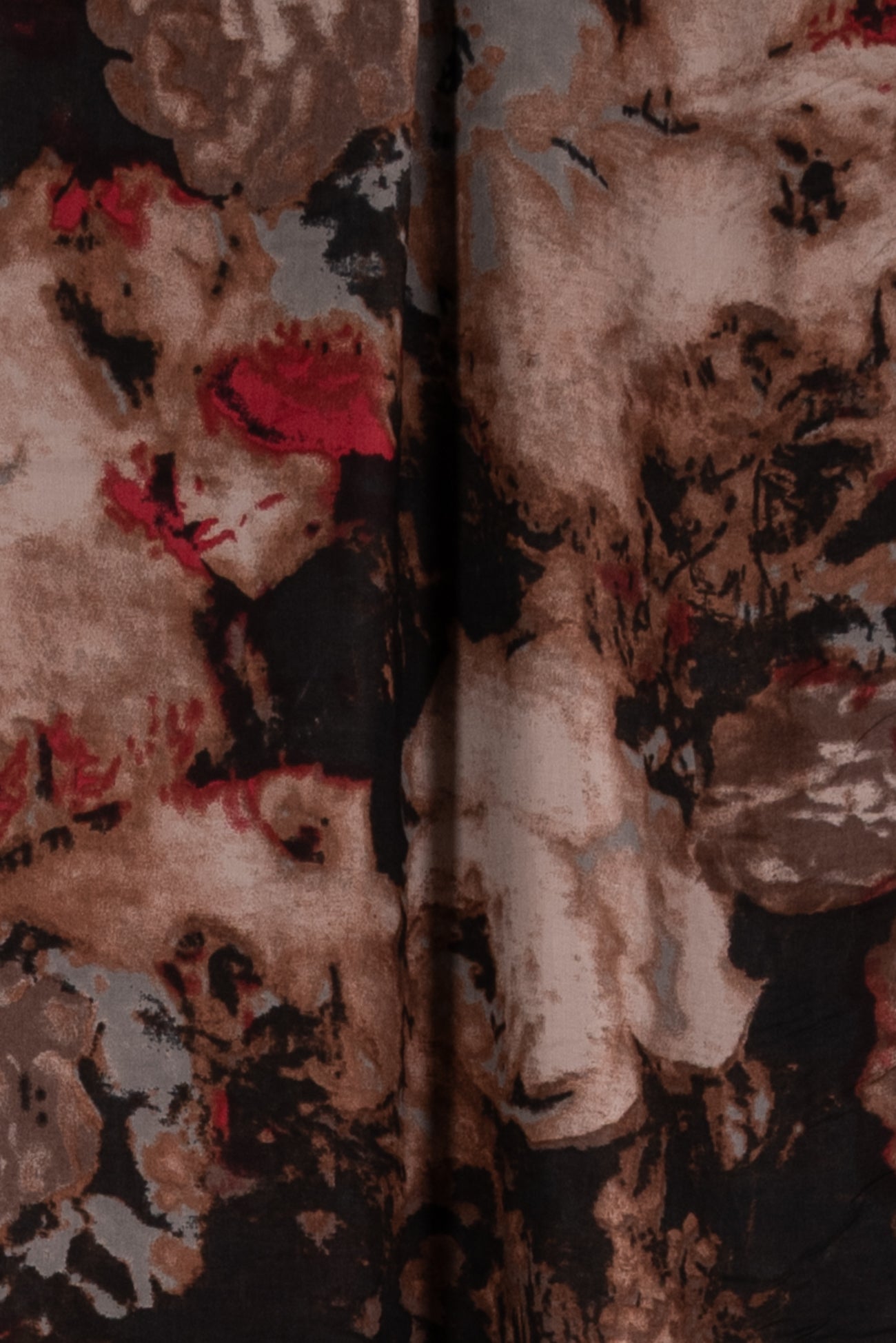 Burgundy Rose Viscose Woven