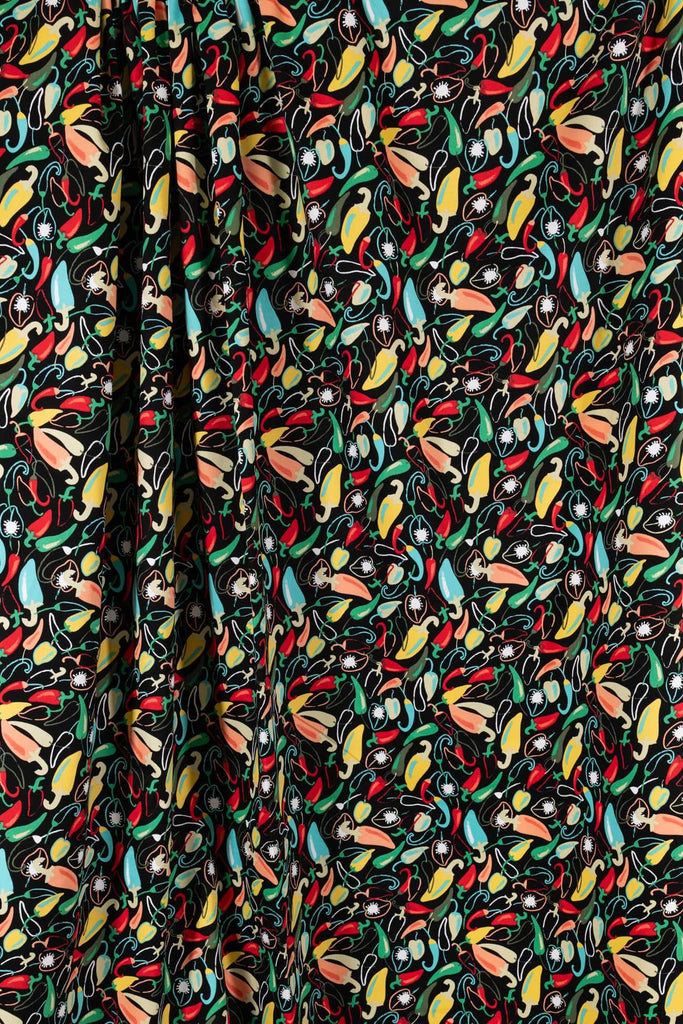 Chili Peppers Cotton Woven - Marcy Tilton Fabrics