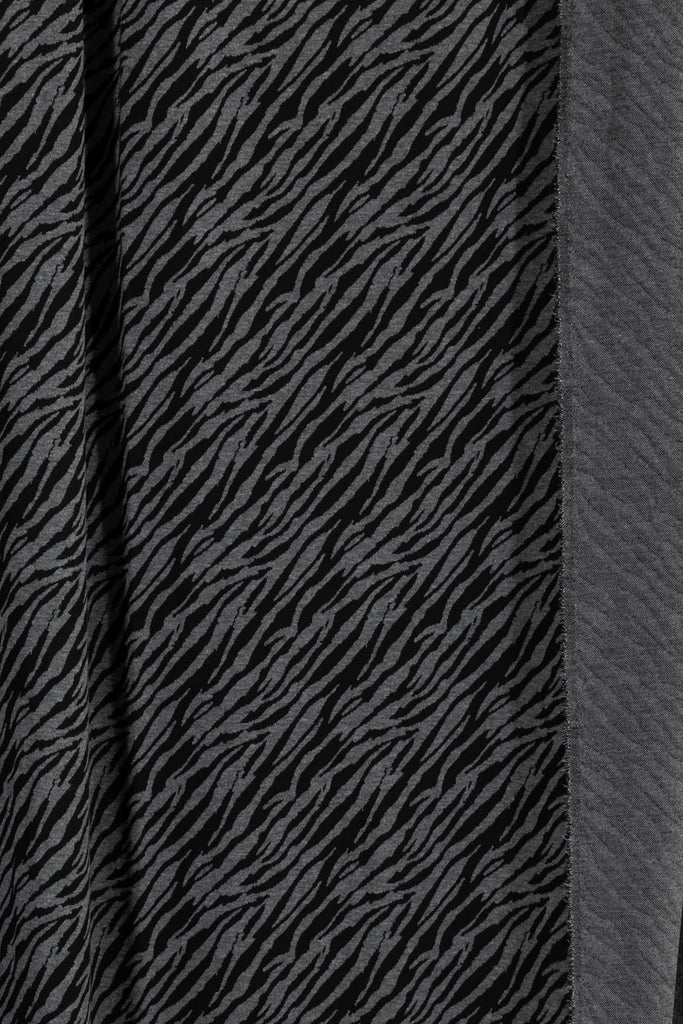 Gray Zebra Ponte - Marcy Tilton Fabrics